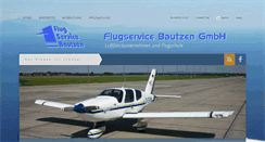 Desktop Screenshot of flugservice-bautzen.de